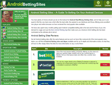 Tablet Screenshot of androidbettingsites.net